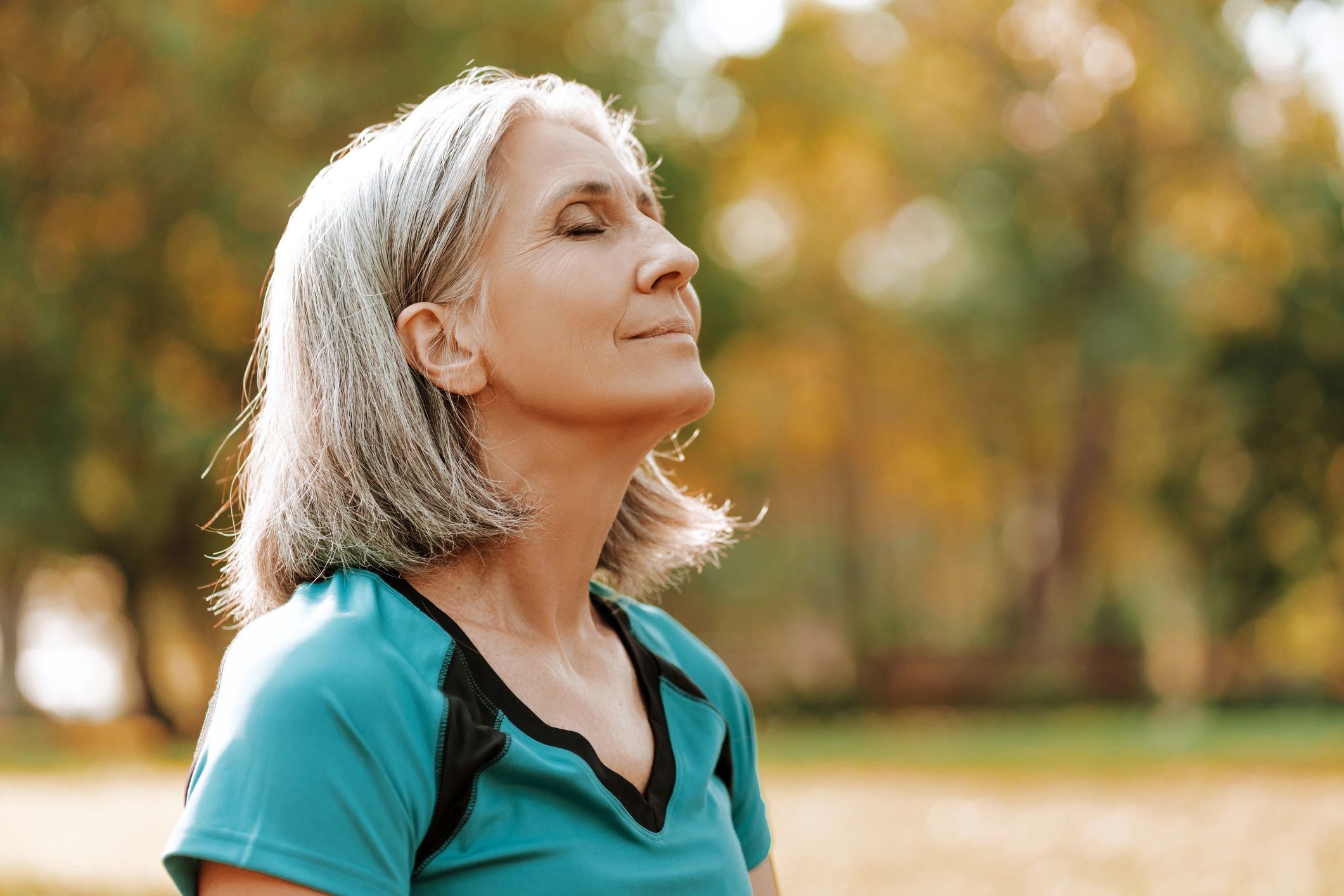 Woman outdoors representing calm daily growth practices